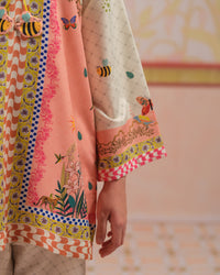 Crescent Bloom - 2pcs - Poly Cambric - 2pcs-ready-to-wear, ETHNIC - Sprinkles Pakistan