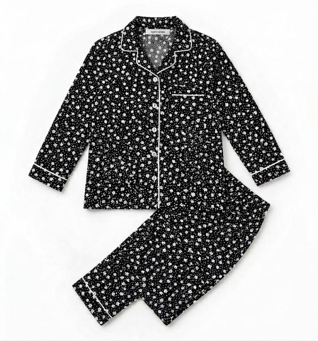 Whispering Florals - 2pcs - Nightsuit - Boski Linen - New Arrival, Night Suit - Sprinkles Pakistan