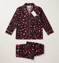 Velvet Hearts - 2pcs - Nightsuit - Boski Linen - New Arrival, Night Suit - Sprinkles Pakistan
