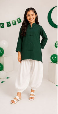 Patriotic Kurti - 1pc - Blended Fabrics - 2pcs-ready-to-wear - Sprinkles Pakistan