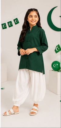 Patriotic Kurti - 1pc - Blended Fabrics - 2pcs-ready-to-wear - Sprinkles Pakistan