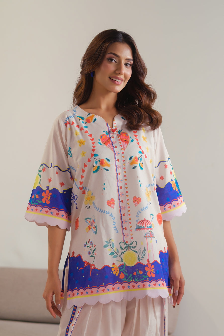 Aurora Threads - 2pcs - Cotton/Lawn - 2pcs-ready-to-wear - Sprinkles Pakistan