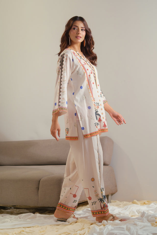 Ivory Heritage - 2pcs - Cotton/Lawn - 2pcs-ready-to-wear - Sprinkles Pakistan