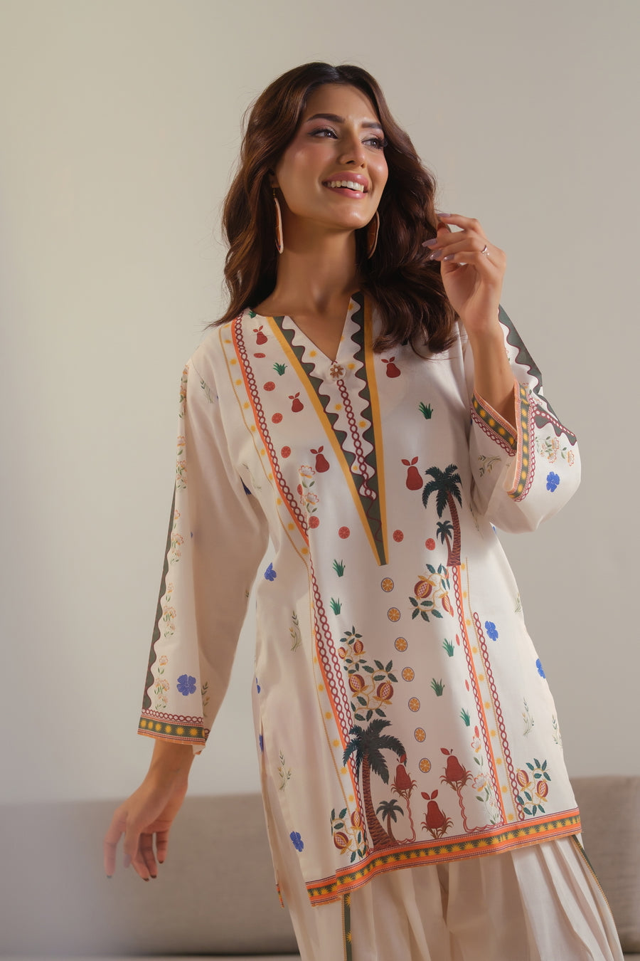 Ivory Heritage - 2pcs - Cotton/Lawn - 2pcs-ready-to-wear - Sprinkles Pakistan
