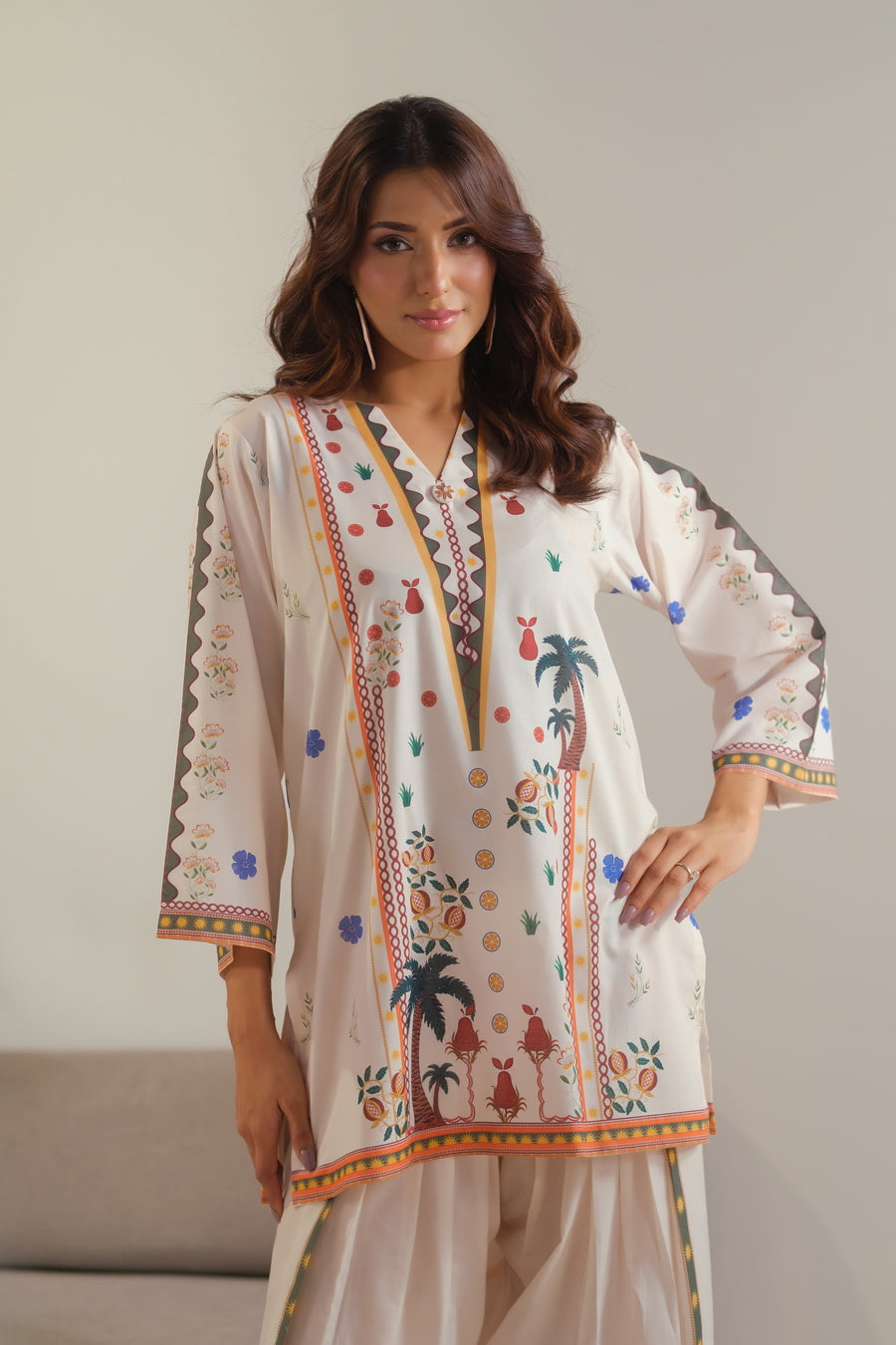 Ivory Heritage - 2pcs - Cotton/Lawn - 2pcs-ready-to-wear - Sprinkles Pakistan