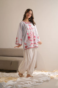 Roseveil Top - 1pc - Embroidered - Cotton/Lawn - 2pcs-ready-to-wear - Sprinkles Pakistan