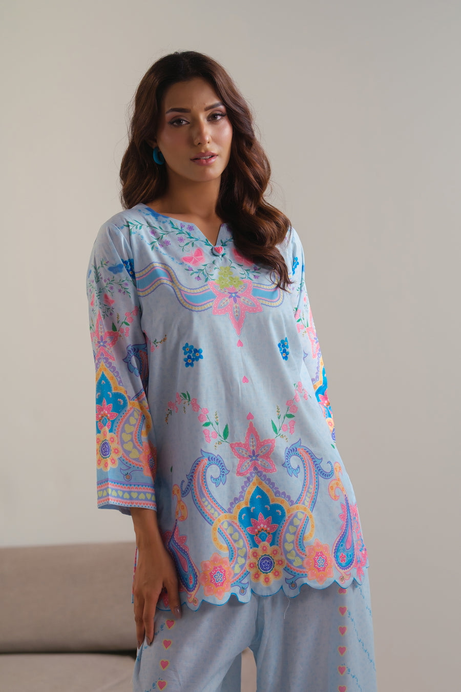 Celestial Garden - 2pcs - Cotton/Lawn - 2pcs-ready-to-wear - Sprinkles Pakistan