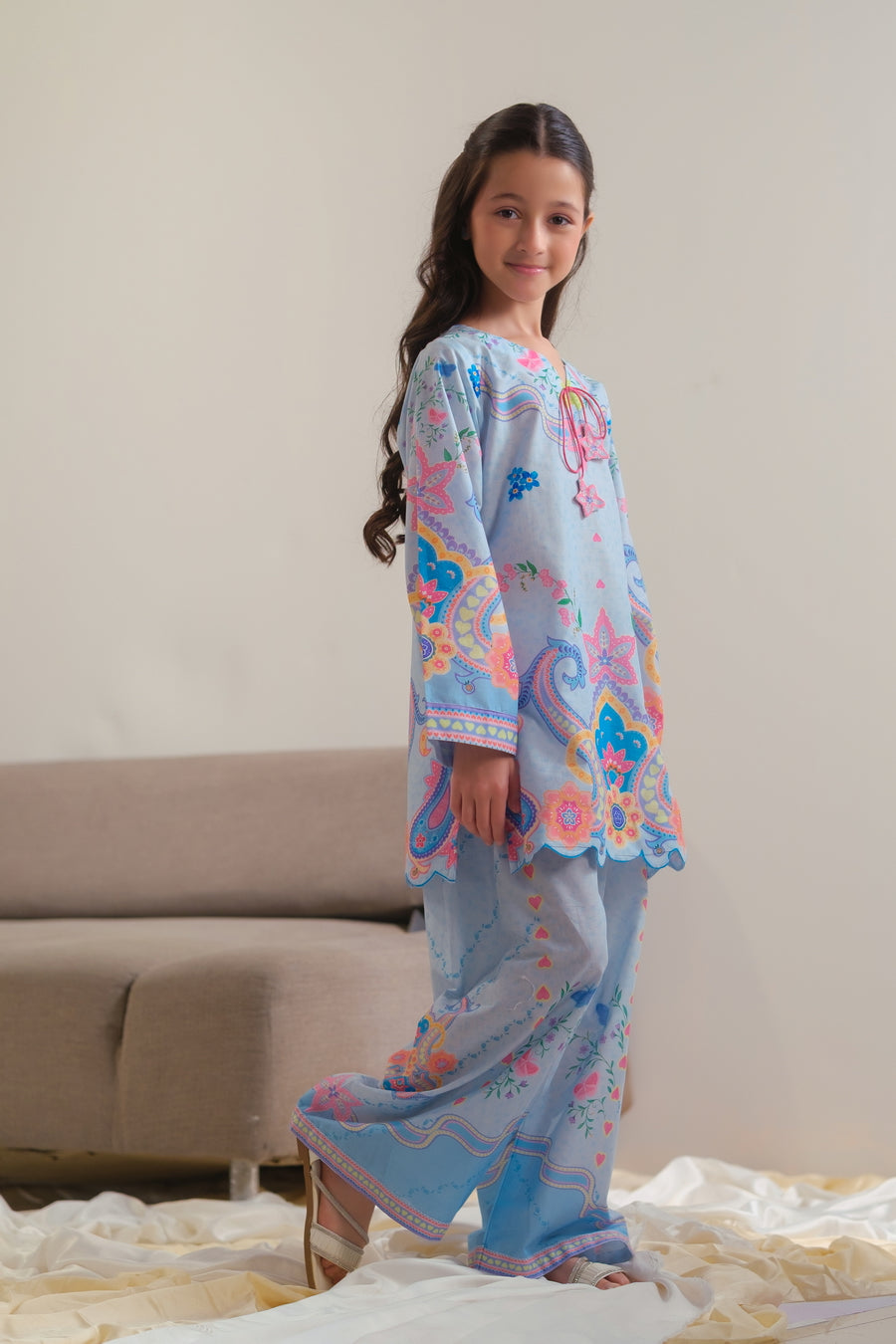 Celestial Garden - 2pcs - Cotton/Lawn - 2pcs-ready-to-wear - Sprinkles Pakistan
