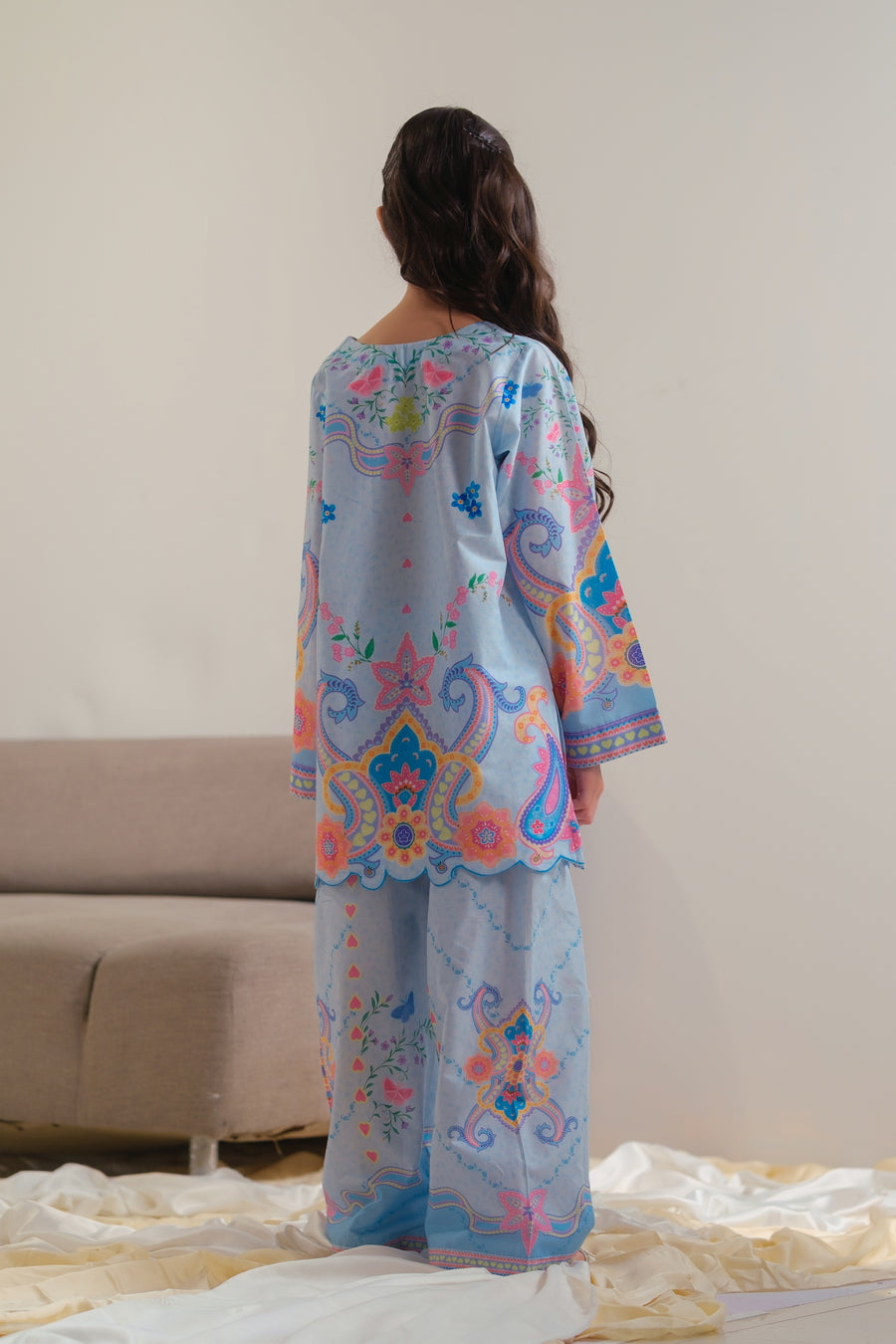 Celestial Garden - 2pcs - Cotton/Lawn - 2pcs-ready-to-wear - Sprinkles Pakistan
