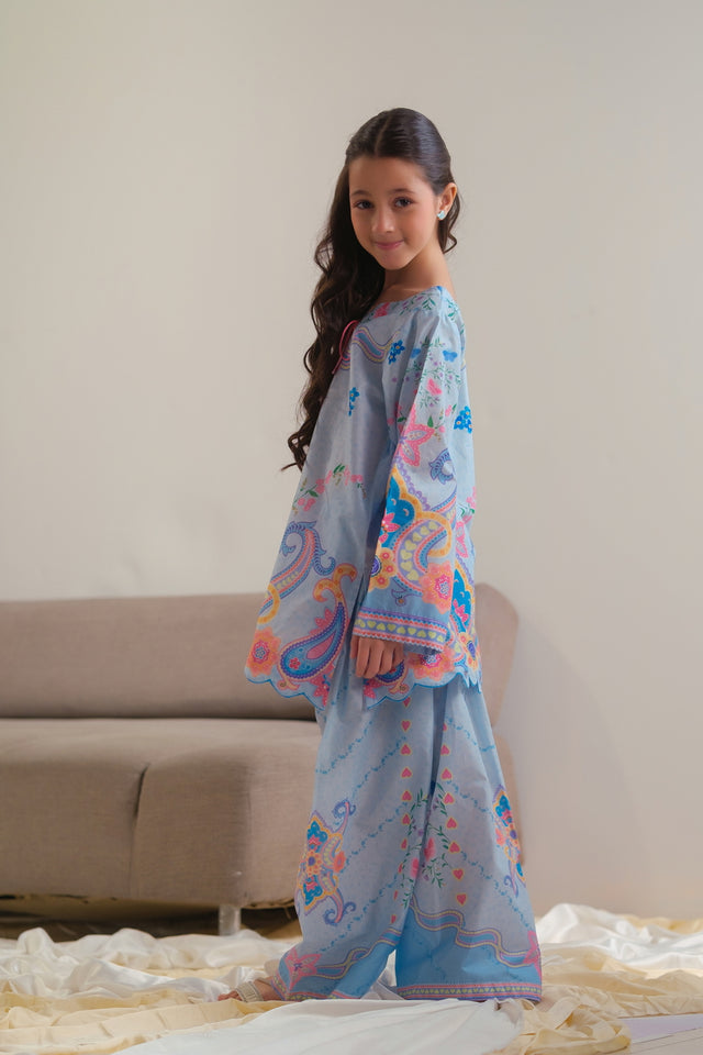Celestial Garden - 2pcs - Cotton/Lawn - 2pcs-ready-to-wear - Sprinkles Pakistan