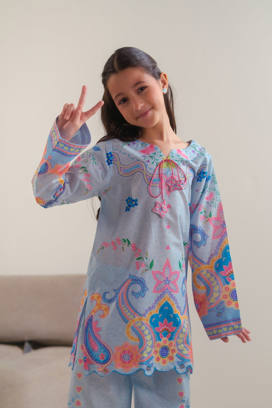 Celestial Garden - 2pcs - Cotton/Lawn - 2pcs-ready-to-wear - Sprinkles Pakistan