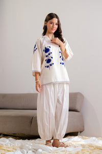 Cerulean Top - 1pc - Embroidered - Cotton/Lawn - 2pcs-ready-to-wear - Sprinkles Pakistan