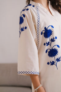 Cerulean Top - 1pc - Embroidered - Cotton/Lawn - 2pcs-ready-to-wear - Sprinkles Pakistan