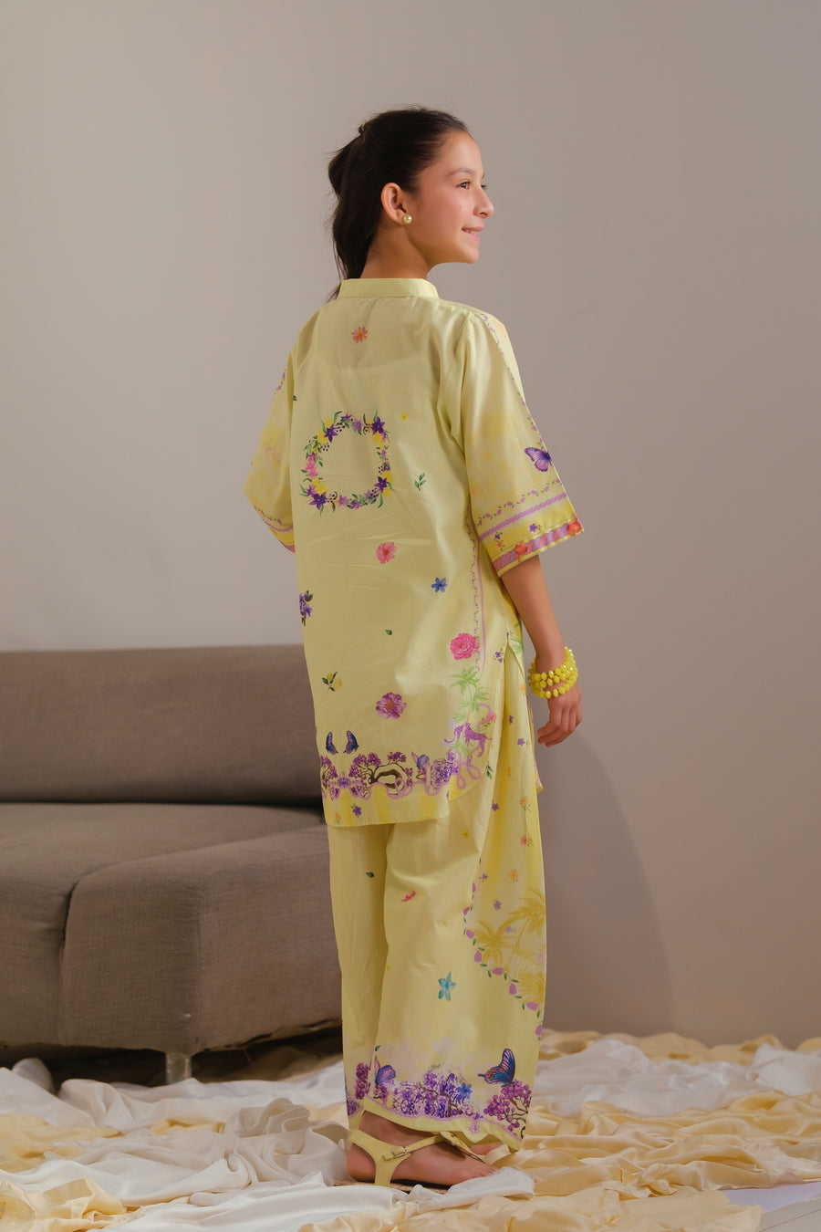 Yellow Radiance - 2pcs - Cotton/Lawn - 2pcs-ready-to-wear - Sprinkles Pakistan