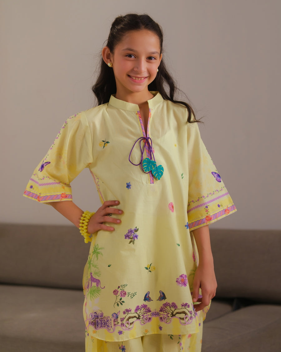 Yellow Radiance - 2pcs - Cotton/Lawn - 2pcs-ready-to-wear - Sprinkles Pakistan