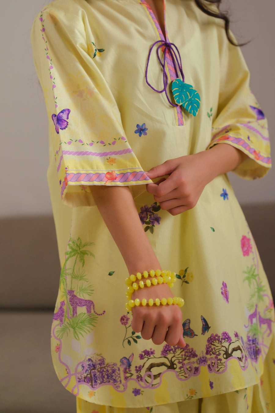 Yellow Radiance - 2pcs - Cotton/Lawn - 2pcs-ready-to-wear - Sprinkles Pakistan