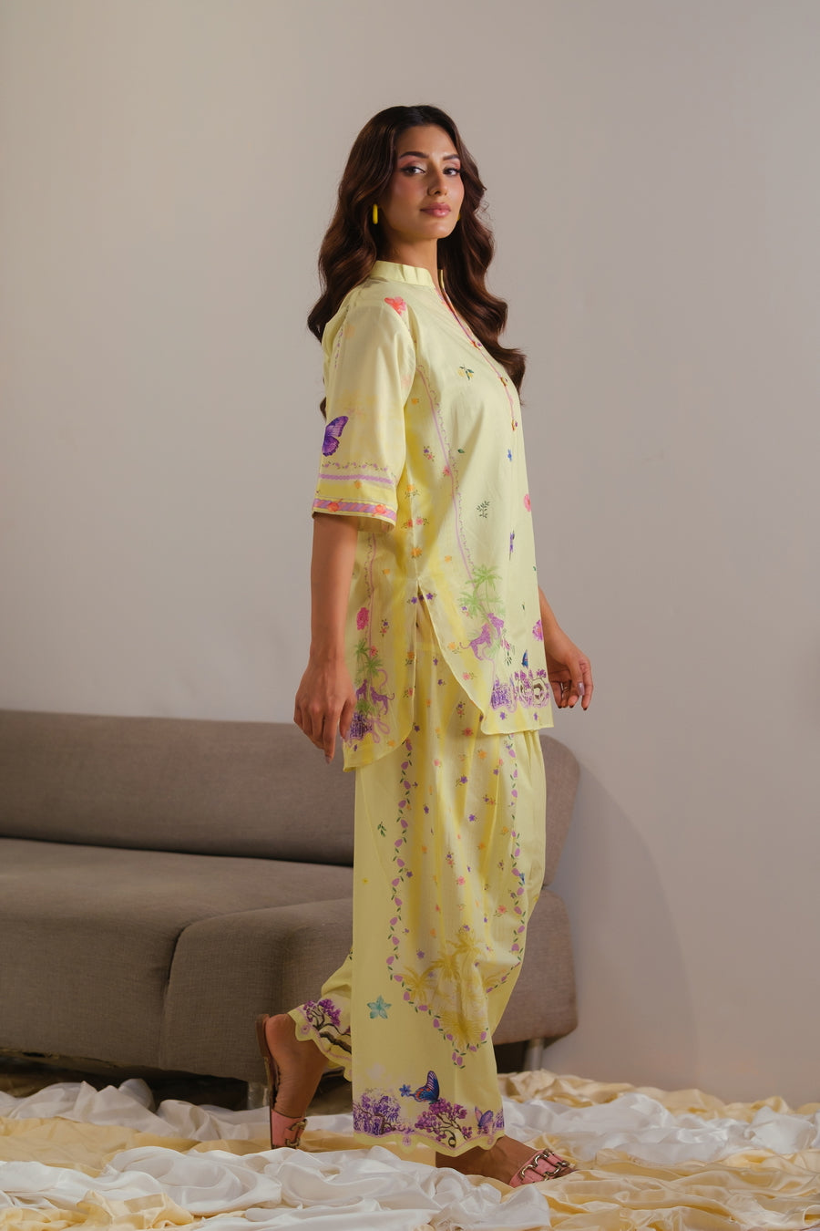 Yellow Radiance - 2pcs - Cotton/Lawn - 2pcs-ready-to-wear - Sprinkles Pakistan