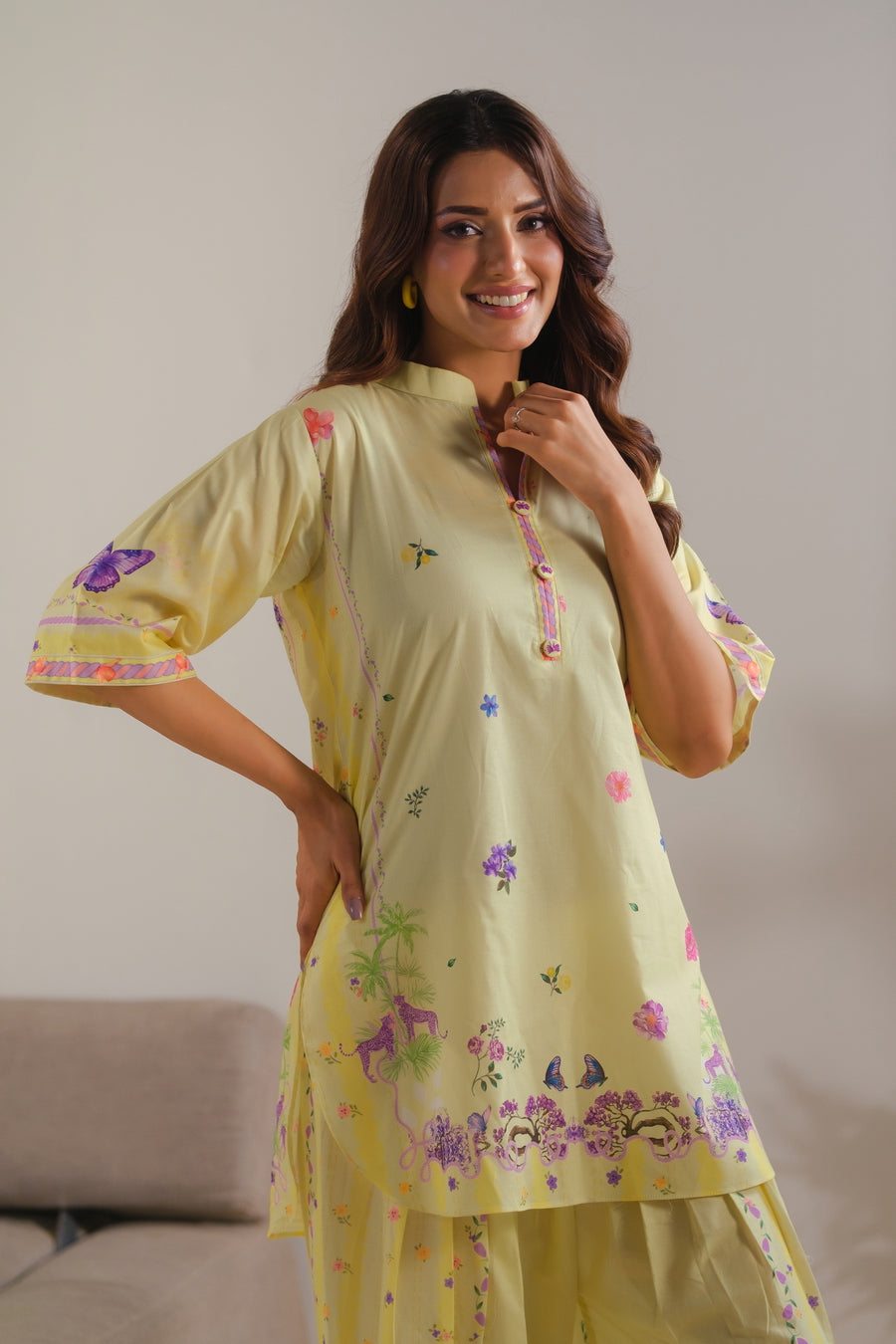 Yellow Radiance - 2pcs - Cotton/Lawn - 2pcs-ready-to-wear - Sprinkles Pakistan
