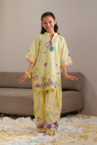 Yellow Radiance - 2pcs - Cotton/Lawn - 2pcs-ready-to-wear - Sprinkles Pakistan