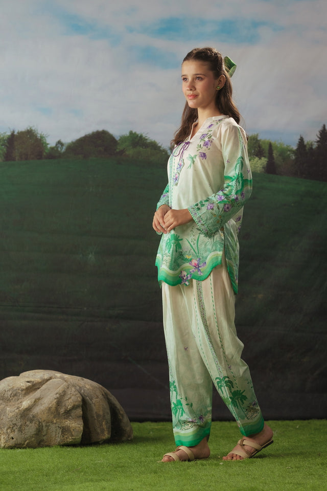 Meadow Grace - 2pcs - Cotton/Lawn - 2pcs-ready-to-wear - Sprinkles Pakistan