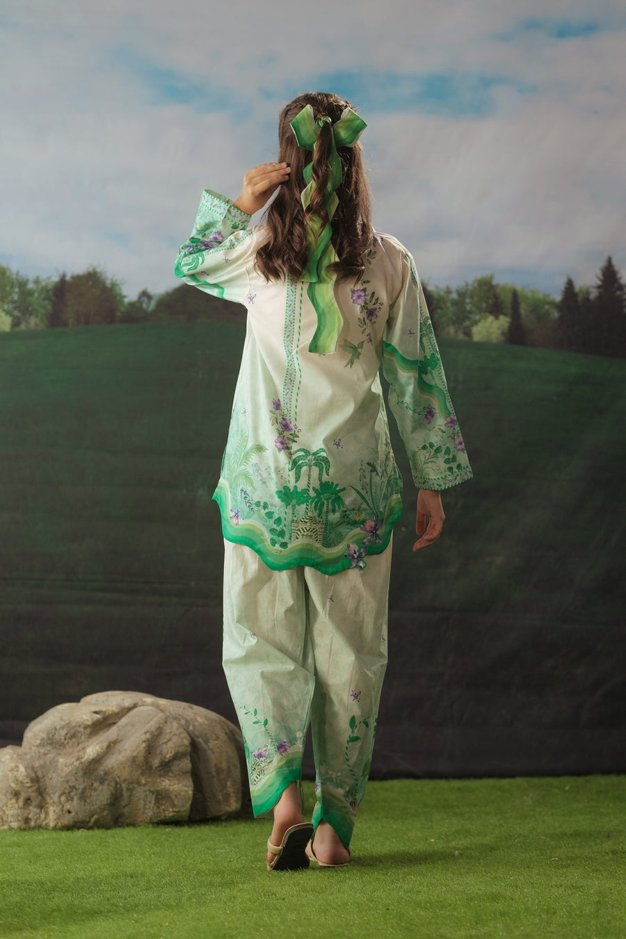 Meadow Grace - 2pcs - Cotton/Lawn - 2pcs-ready-to-wear - Sprinkles Pakistan