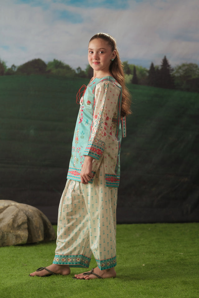 Serene Jewel - 2pcs - Cotton/Lawn - 2pcs-ready-to-wear - Sprinkles Pakistan
