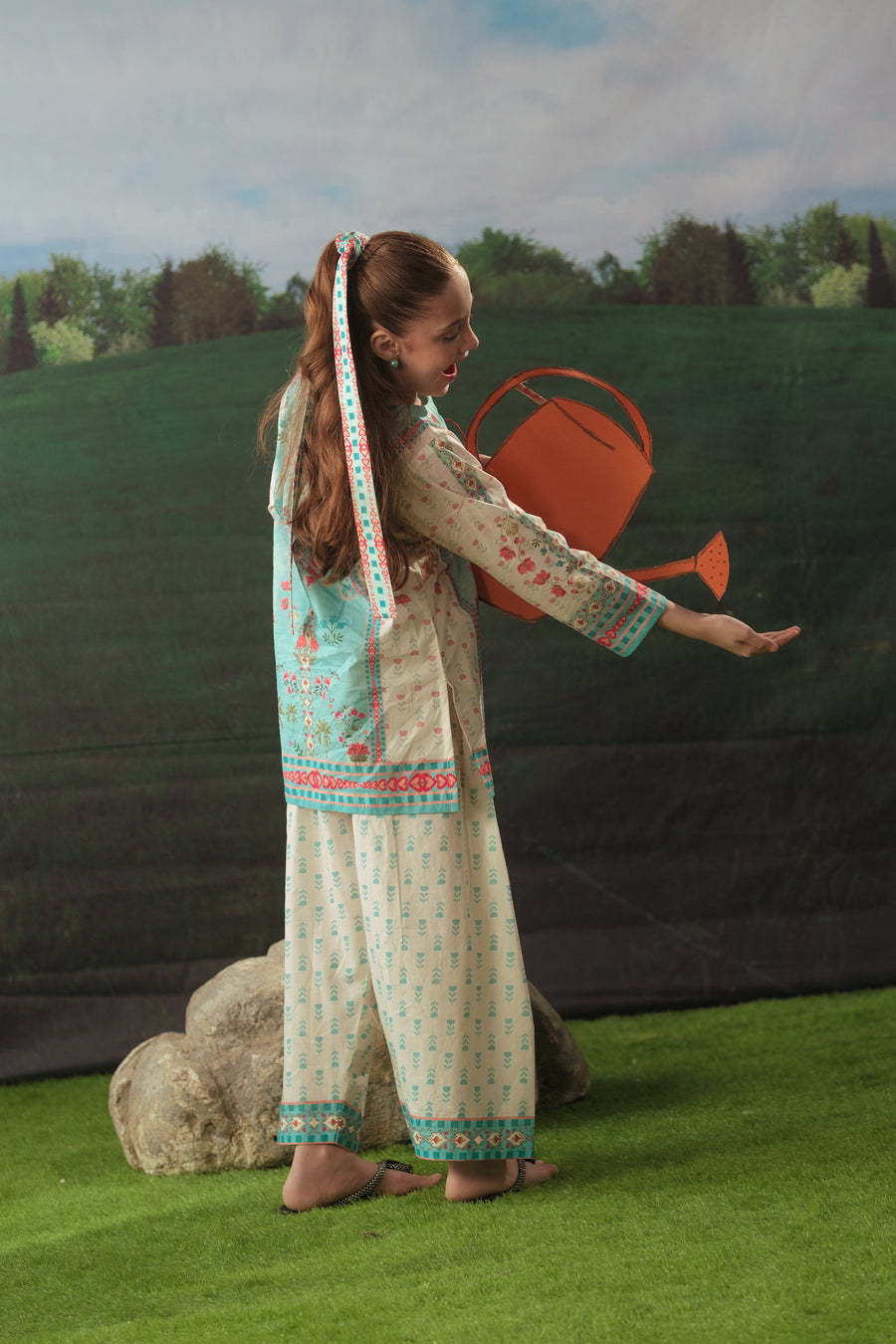 Serene Jewel - 2pcs - Cotton/Lawn - 2pcs-ready-to-wear - Sprinkles Pakistan