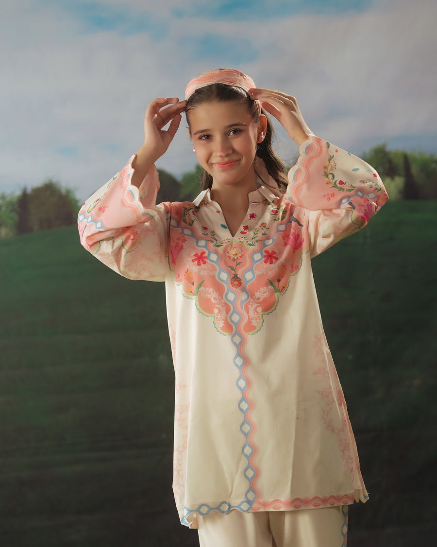 Rose Mist - 2pcs - Cotton/Lawn - 2pcs-ready-to-wear - Sprinkles Pakistan