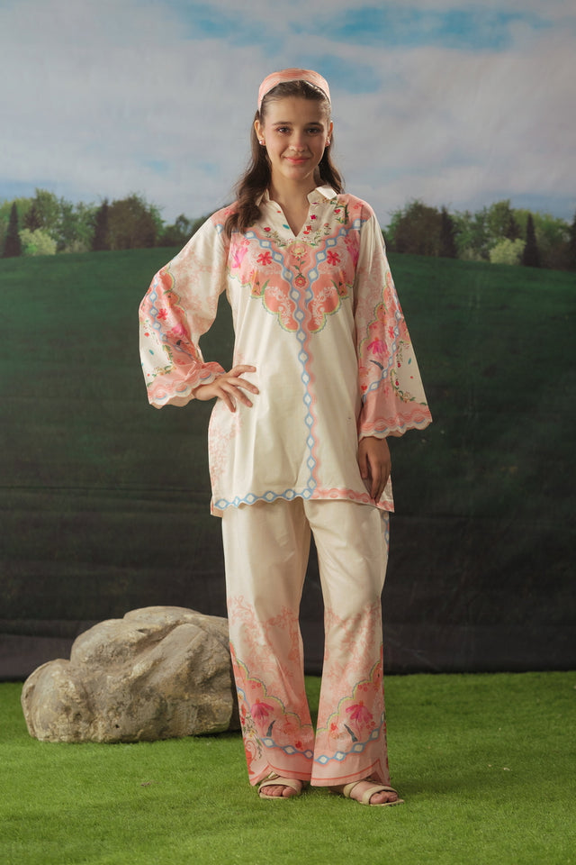 Rose Mist - 2pcs - Cotton/Lawn - 2pcs-ready-to-wear - Sprinkles Pakistan