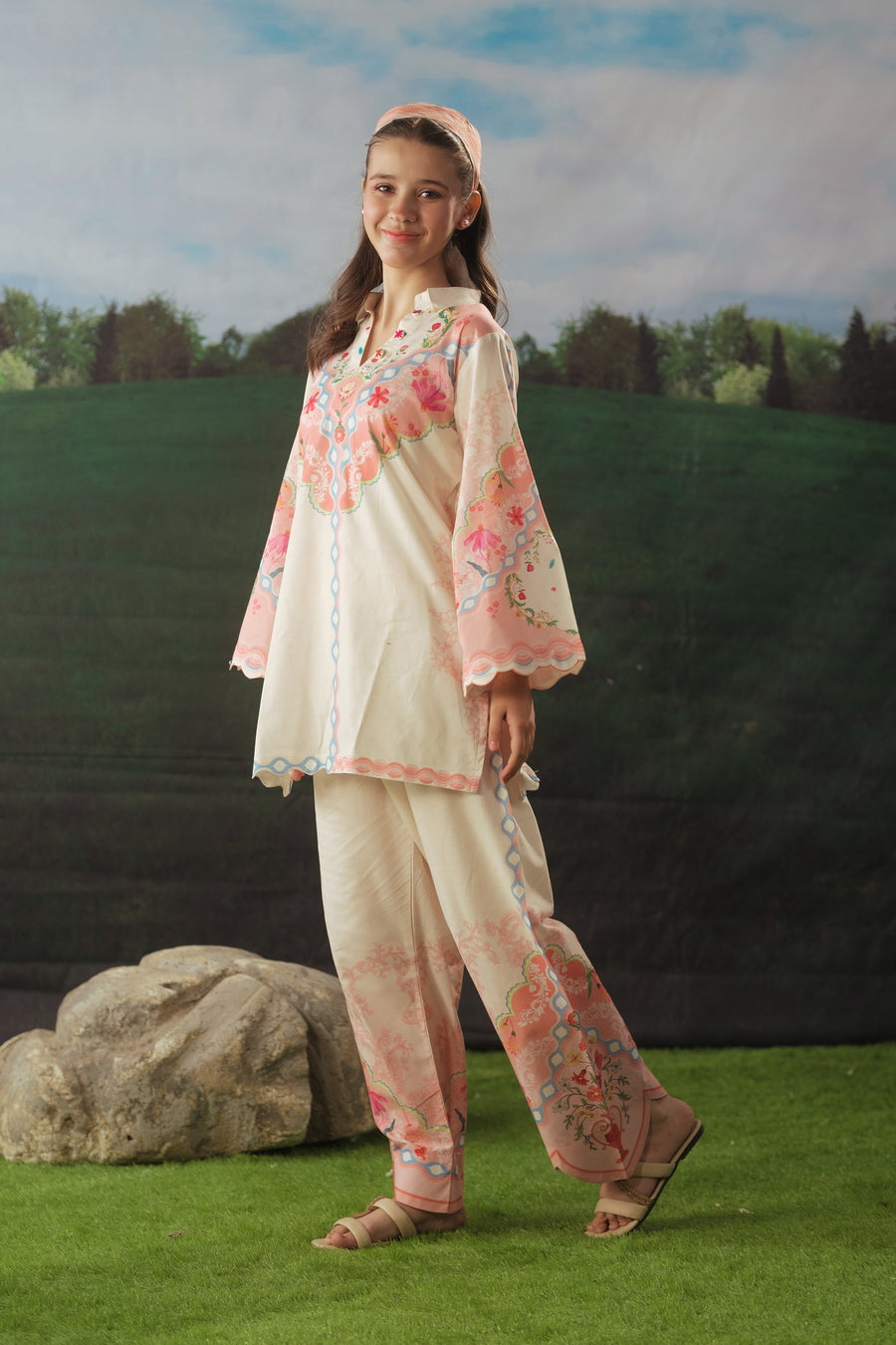 Rose Mist - 2pcs - Cotton/Lawn - 2pcs-ready-to-wear - Sprinkles Pakistan
