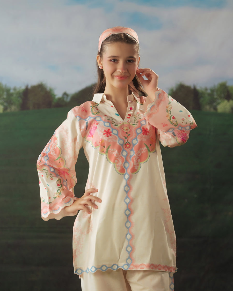 Rose Mist - 2pcs - Cotton/Lawn - 2pcs-ready-to-wear - Sprinkles Pakistan