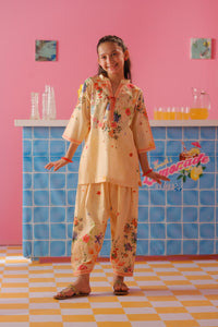 Sunlit Bloom  - 2pcs - Cotton/Lawn - 2pcs-ready-to-wear - Sprinkles Pakistan