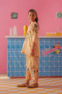 Sunlit Bloom  - 2pcs - Cotton/Lawn - 2pcs-ready-to-wear - Sprinkles Pakistan