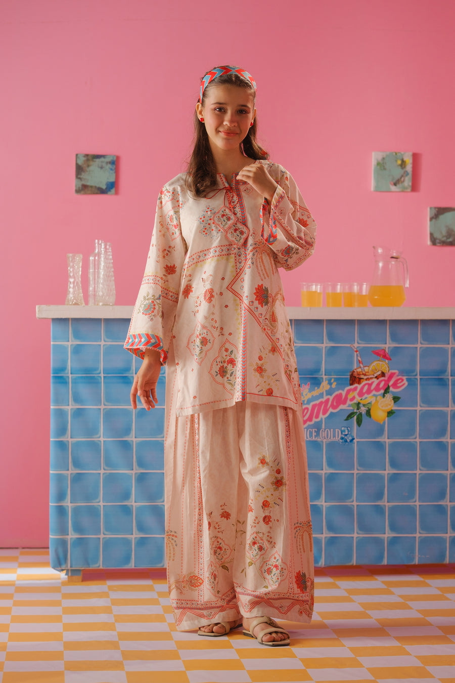 Amber Glow - 2pcs - Cotton/Lawn - 2pcs-ready-to-wear - Sprinkles Pakistan