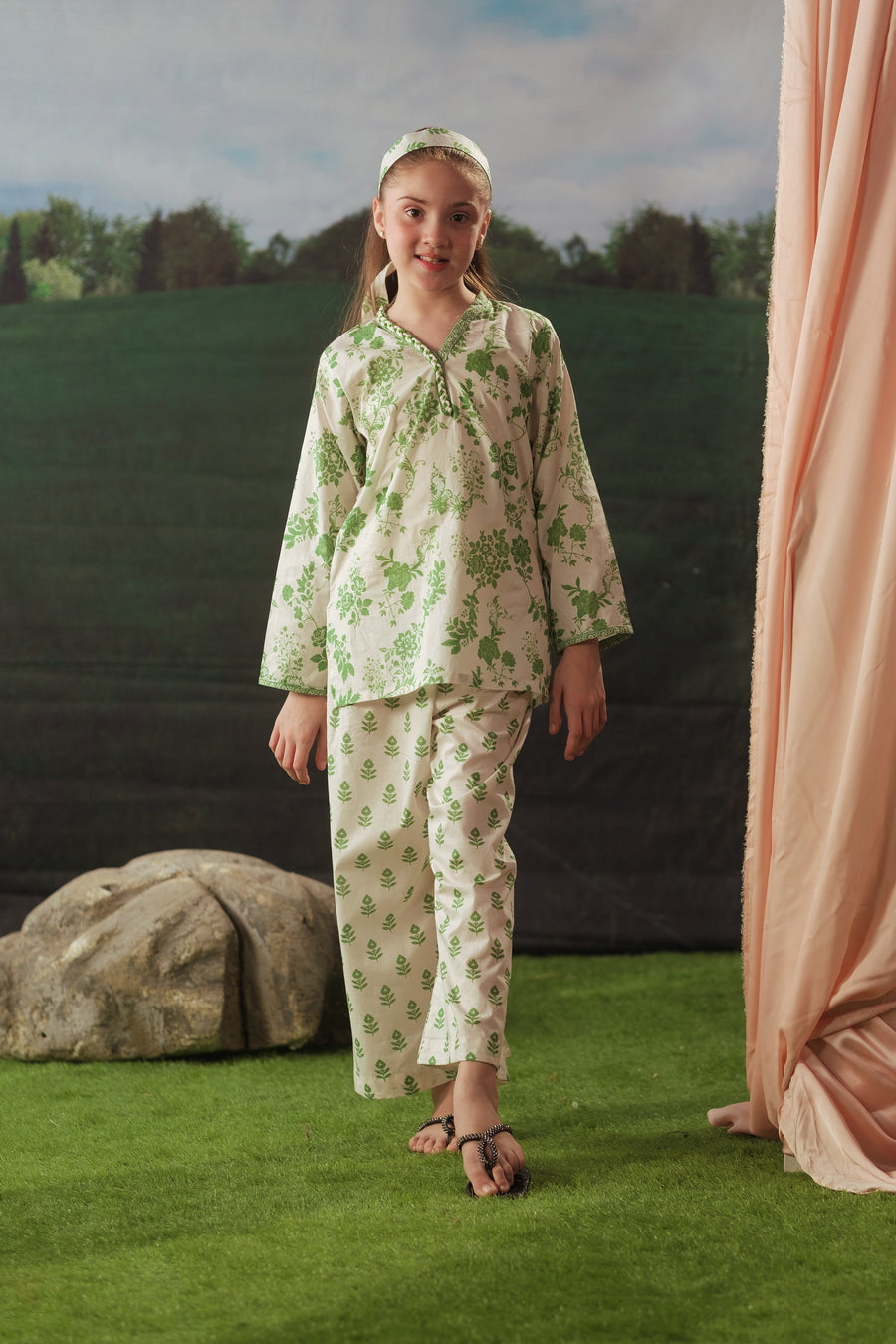 Playful Sprout - 2pcs - Cotton/Lawn - 2pcs-ready-to-wear - Sprinkles Pakistan
