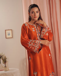 Scarlet  Rouge - 1pc - Embroidered - Suede Silk - Sprinkles Pakistan