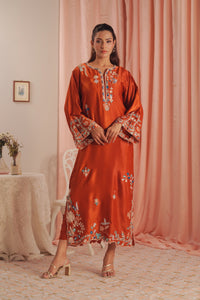Scarlet  Rouge - 1pc - Embroidered - Suede Silk - Sprinkles Pakistan