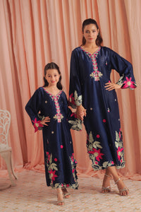 Deep Petal - 1pc - Embroidered - Suede Silk - Sprinkles Pakistan