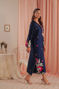 Deep Petal - 1pc - Embroidered - Suede Silk - Sprinkles Pakistan