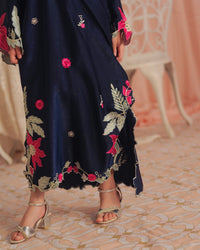 Deep Petal - 1pc - Embroidered - Suede Silk - Sprinkles Pakistan