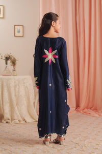 Deep Petal - 1pc - Embroidered - Suede Silk - Sprinkles Pakistan