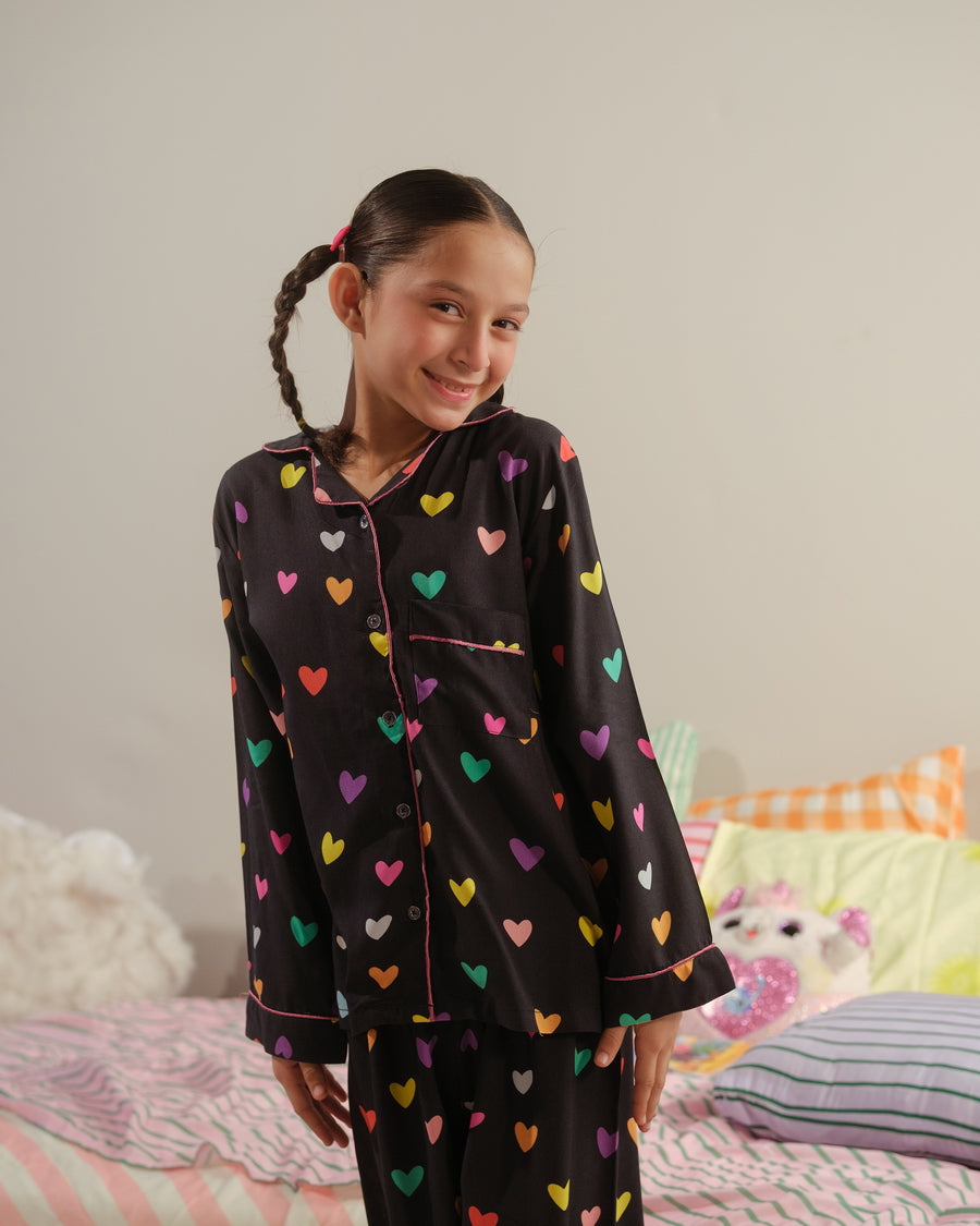 Dream Fireworks - 2pcs Night Suit - Viscose - Night Suit - Sprinkles Pakistan