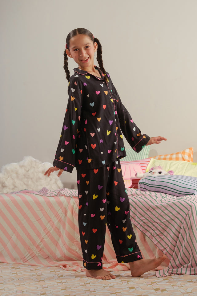 Dream Fireworks - 2pcs Night Suit - Viscose - Night Suit - Sprinkles Pakistan