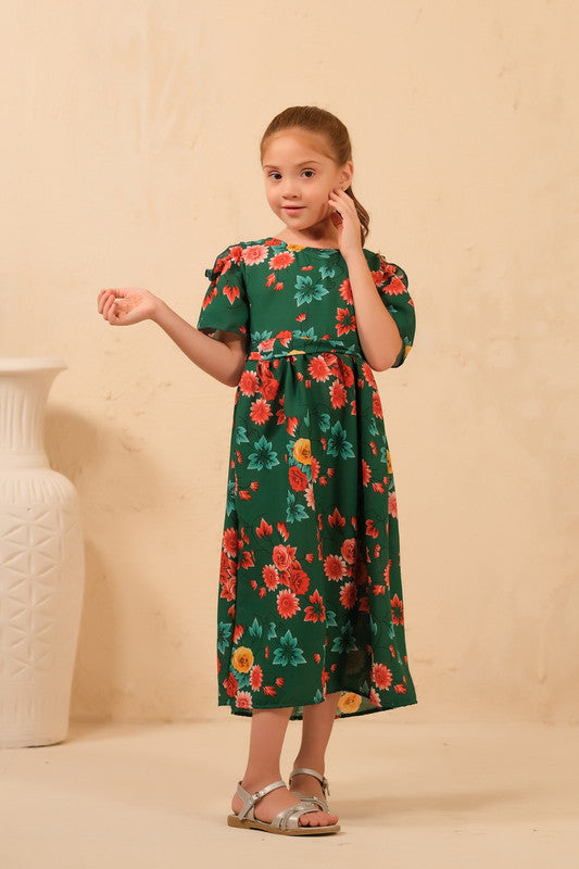 The Duo - Forest Fairy Allover Floral Print Tunic Dress