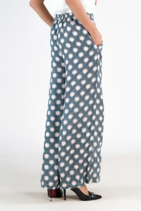 Aqua Wide Leg Pant - Soft Summer Crepe - bottoms, pants, women-bottom, women-clearance - Sprinkles Pakistan