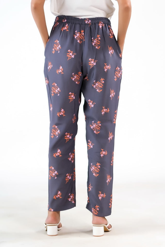 Heather Grey Straight Pant