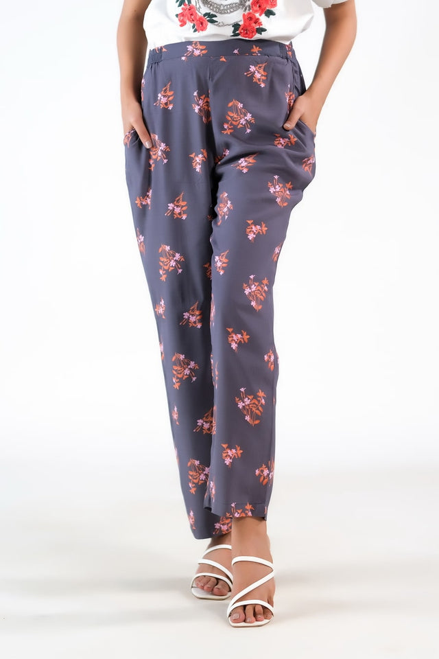 Heather Grey Straight Pant