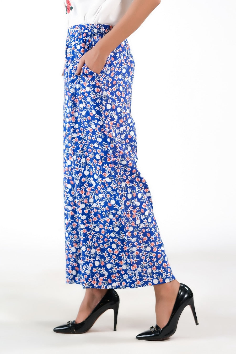 Royal Blue Wide Leg Pant