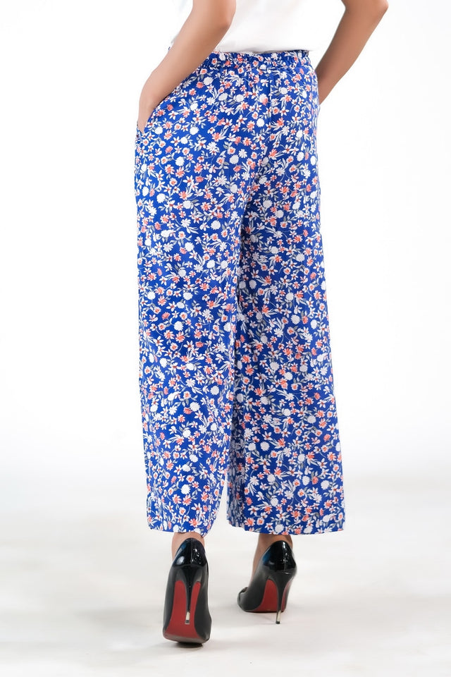 Royal Blue Wide Leg Pant