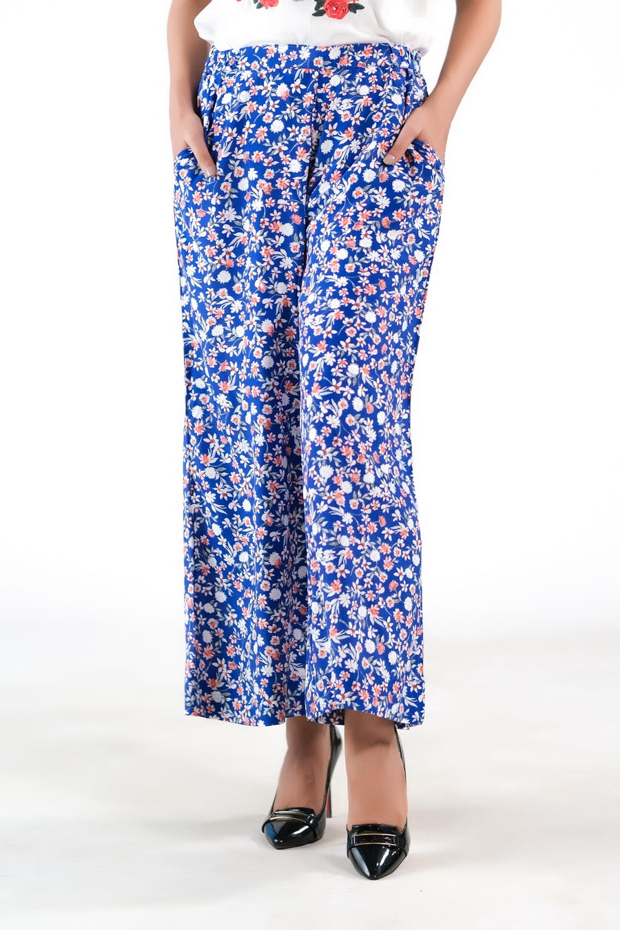 Royal Blue Wide Leg Pant